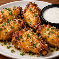 Chicken Wings: Garlic Parmesan flavor